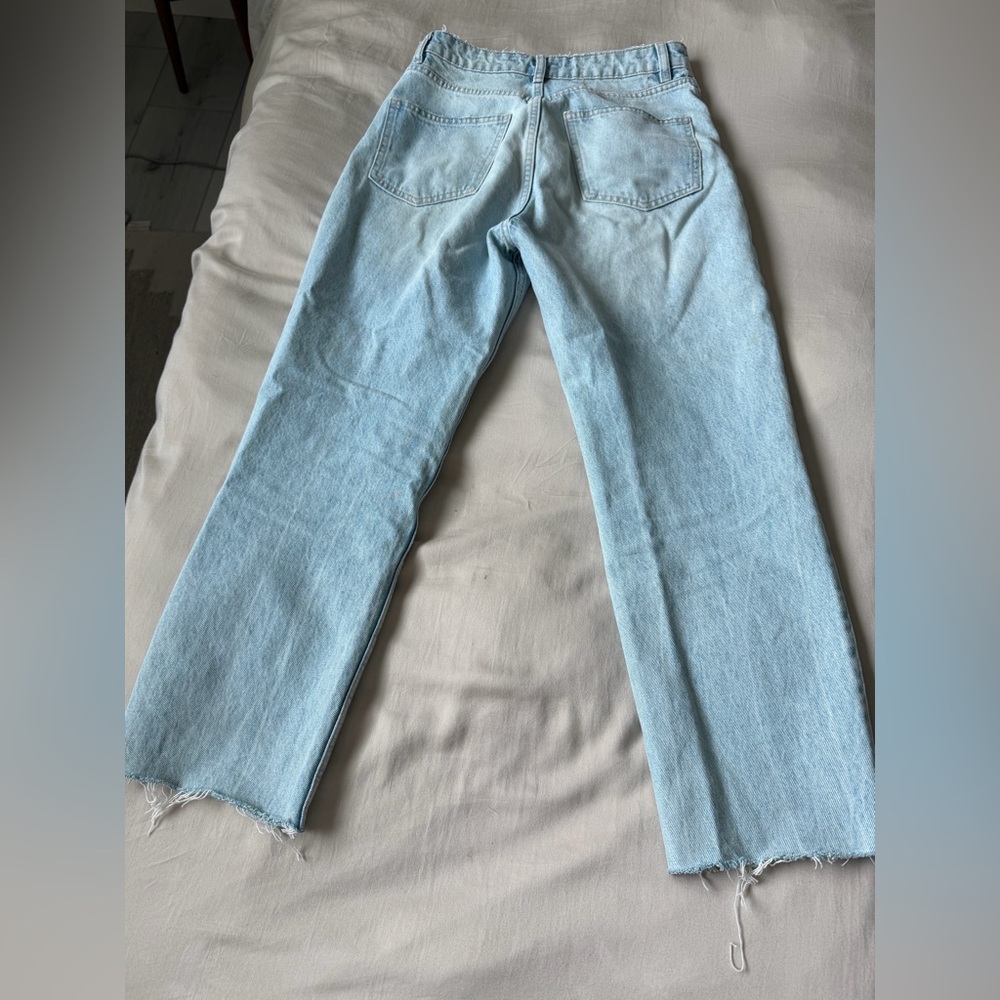 Zara Light Wash Straight Leg Jeans - Picture 4 of 4